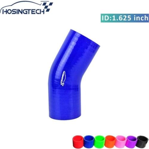 HOSINGTECH-42mm 1.625" blue flexible tuning 30degree silicone elbow hose