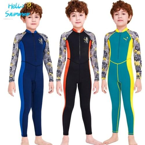Swimsuit For Boys Thin Jellyfish Wetsuit For Summer Children Beach Swimwear Swimming Suit Scuba Diving Beach Boating