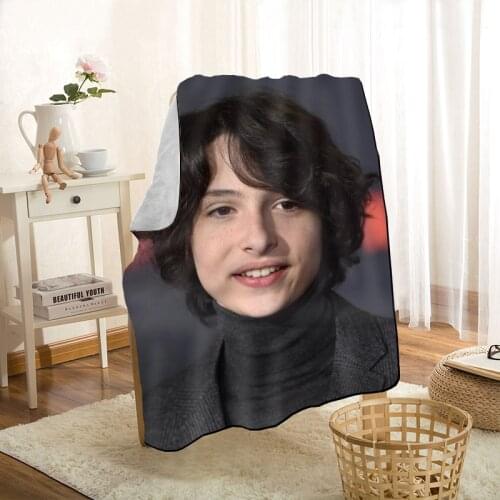New Arrival Finn Wolfhard Blankets Printing Soft Fabric Blanket Throw On Home/Sofa/Bedding Portable Adult Travel Cover Blanket