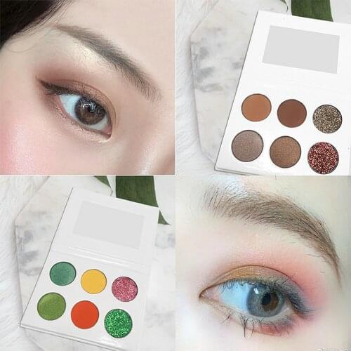 Pearl Sequins Eyeshadow Power Palette Glitter Highlighter Shimmer Make up Pigment Nude Eye Shadow Shine Private Label