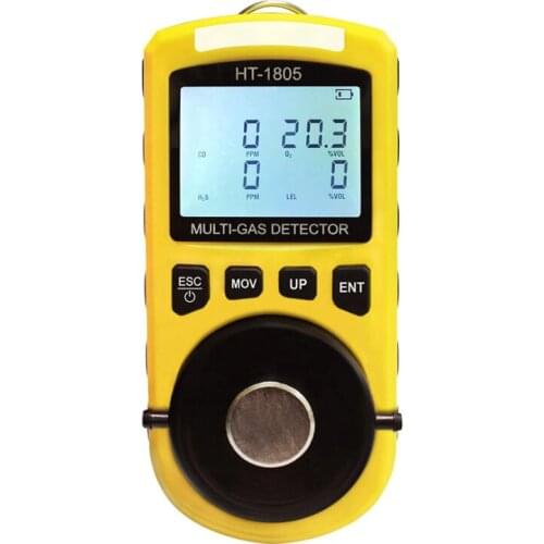 HT-1805 4 In 1 Gas Analyzer Detector Portable O2 CO H2S LEL Tester Toxic And Harmful Gas Concentration Detection Tester