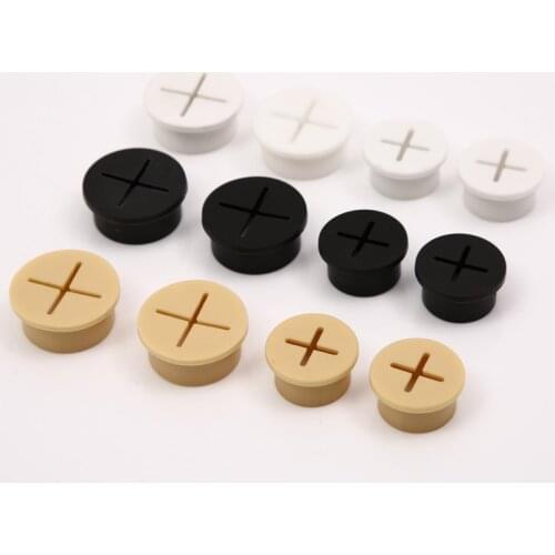 1pcs Home Desk Silicone Cable Cord Grommet Flexible Round Gasket White TV Console and Furniture Hole Cover Cable Passing Gasket