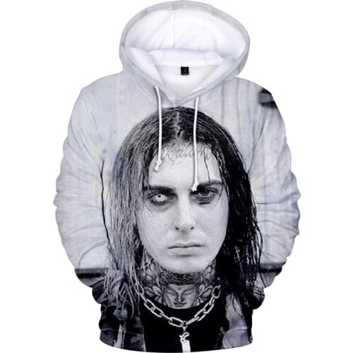 Personality Ghostemane 3D Hoodies Sweatshirts Harajuku Long Sleeve Clothes Ghostemane Hoodies Men/Women Long Sleeve Kids Clothes