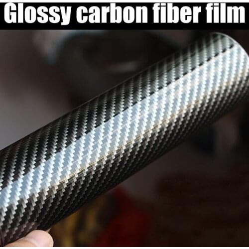 High Glossy Carbon Fiber Wrapping Vinyl Film Stickers And Decals