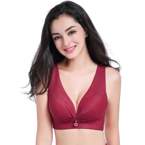 Plus Size Womens Health Sexy Push-Up Bra Thin CDECup Big Size Bras Female Lingerie