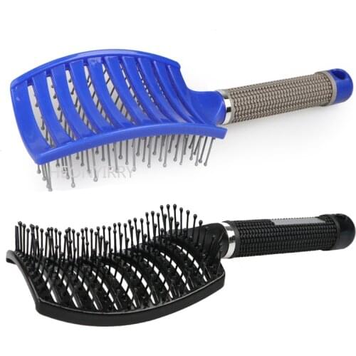 1 PC Hair brush Girls Hair Scalp Massage Comb Women Wet Curly Detangle Hair Brush for Salon Hairdressing Styling Tool
