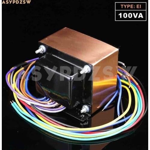 115V/230V OFC 100VA EI type transformer 18V*2 With copper foil shield for Audio amplifier (Accept custom)