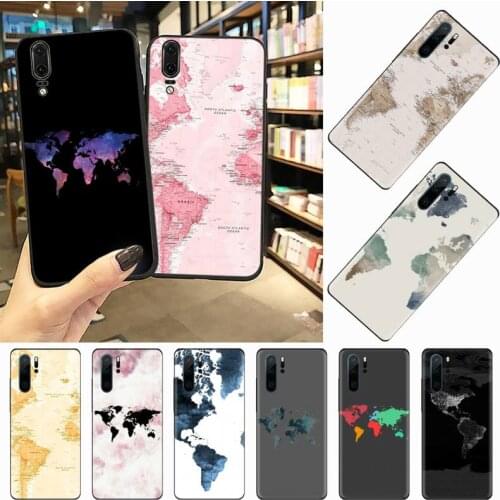 World Map Travel Passport high quality Phone Case cover For Huawei honor Mate P 10 20 30 40 Pro 10i 9 10 20 8 x Lite