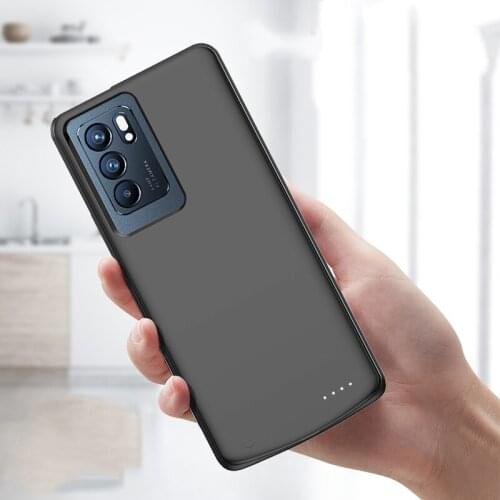 Portable Battery Charger Case For OPPO Reno 6 Pro Power bank Silm Shockproof External Battery Charging Cover ForOPPO Reno 5 Pro
