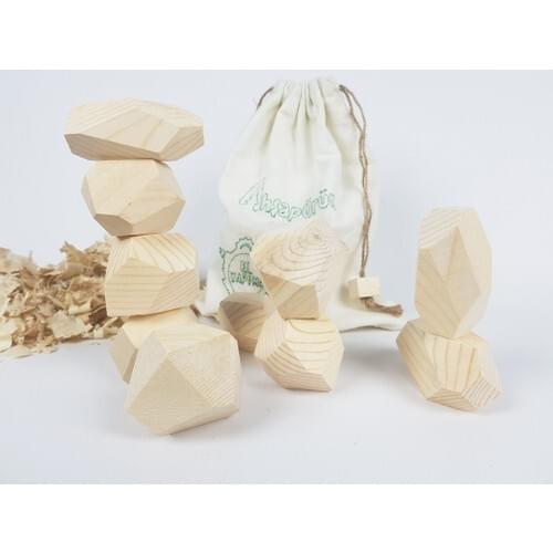 Wood Product Tumi-Ishi Balance Block Game Montessori Wooden Educational Toy Blocks