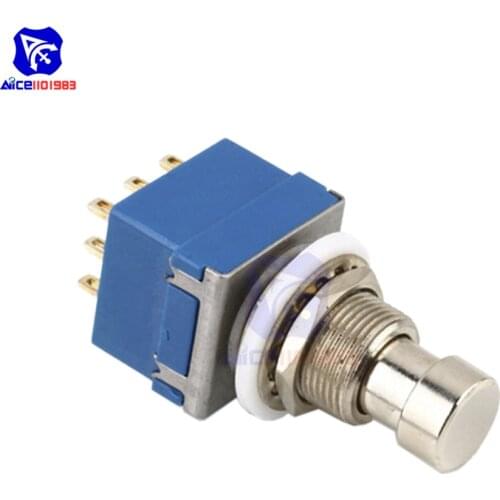 Diymore 9-pin 3PDT Guitar Effects Pedal Box Stomp Foot Metal Switch True Bypass