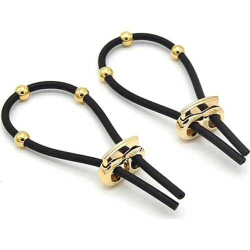 Electro Shock Male Penis Rings Beads Silicone Cock Ring Electric Stimulator Massager Accessories Masturbator Sex Toys for Men