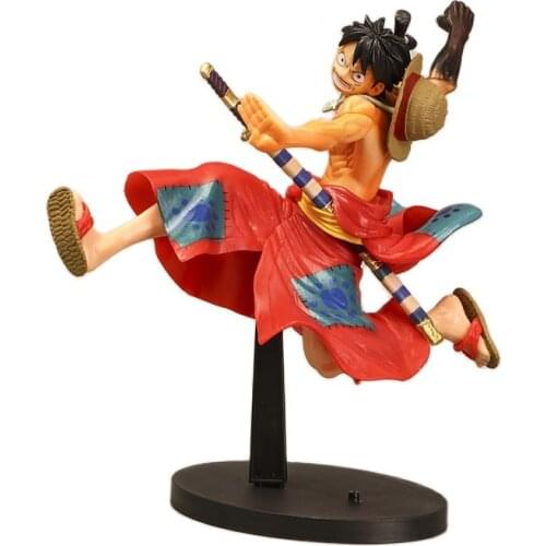 Anime One Monkey D Luffy Ultimate King Ver Wano Country PVC Action Figure OP Luffy Collection Model Toy 20.5cm