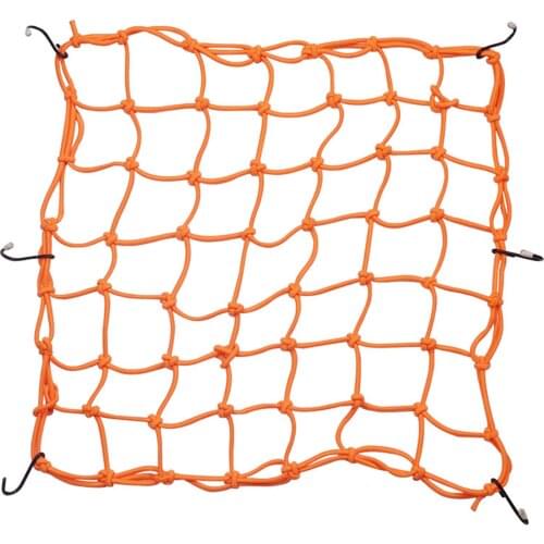 15.7''X 15.7''Motorcycle Cargo Net with 6 Hooks 49 Grids Large Capacity Cargo Net for Motorcycle Bicycle Luggage Basket Helmet