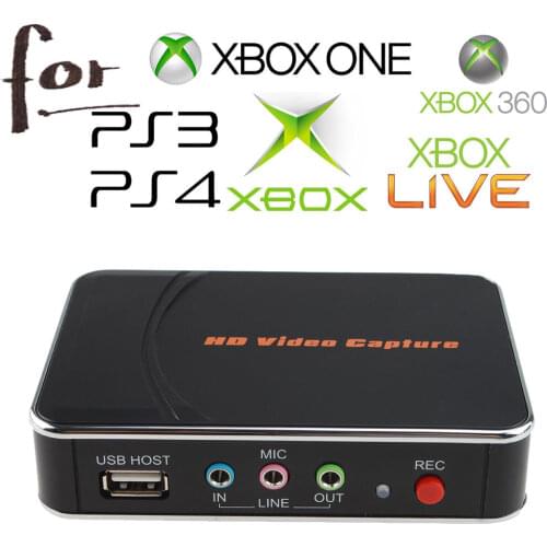 Ezcap HD Game Capture Card HD Video Capture 1080P HDMI/YPBPR Video Recorder for Xbox 360 Xbox One/ PS3 PS4/ Wii U No Any Set-up