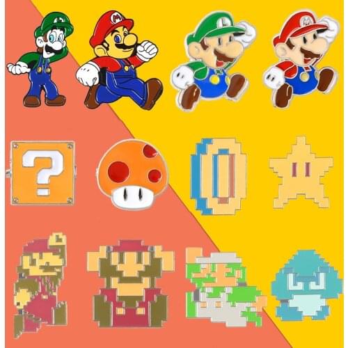 Classic Tv Series Cartoon Characters Enamel Pin For Video Game Fans Brooches For Bag Clothes Metal Badges Lapel Pin Jewelry Gift