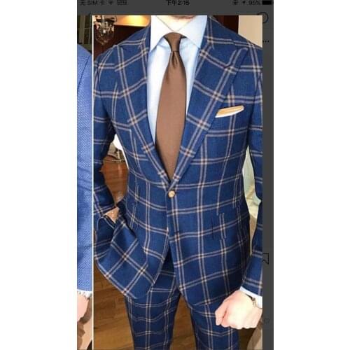 Suit men Men Suits for wedding Slim Fit Tuxedo Groom Groomsman jacket with pant 2 pieces costume homme terno vestidos masculino