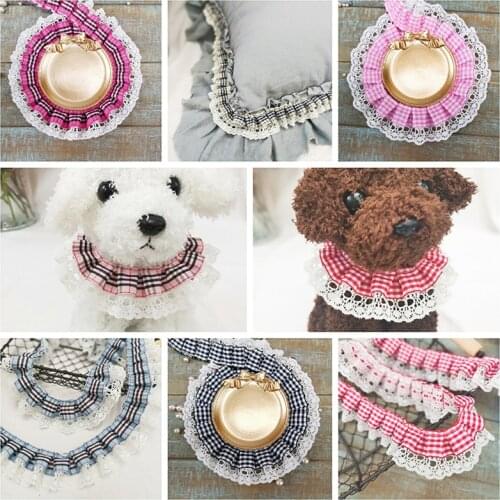 Trend College Style Lattice Ribbon Embroidered Lace Fabric DIY Doll Dress Collar Cuff Skirt Hem Trim Pet Bib Sewing Decoration