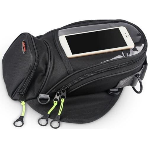 Magnetic Motorcycle Tank Bag Fixed Straps For Mobile Phone Navigation Multifunctional Motorbike Fuel Oil Bag Package Motor