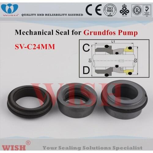 24MM Grundfos type SV mechanical seal SE-,SV-series submersible pumps