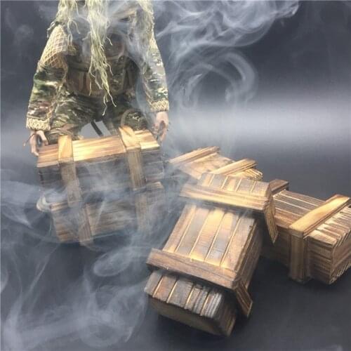 Mnotht 1/6 Solider Weapons Boxes Wooden Crates Model For DID 12in Figures l30