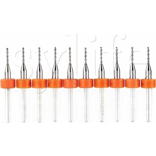 A set of 0.9mm Tungsten Steel Carbide PCB drill Bits CNC / PCB Milling Machine
