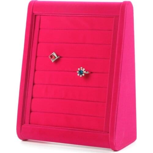 New Product Oblique Angle Vertical Line Ring Earrings Jewelry Display Plate