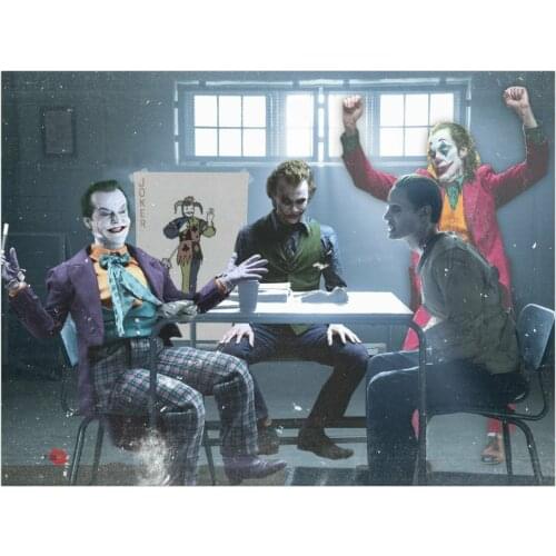 Jack Nicholson Heath Ledger Jared Leto Joaquin Phoenix Art Film Print Silk Poster Home Wall Decor 24x36inch