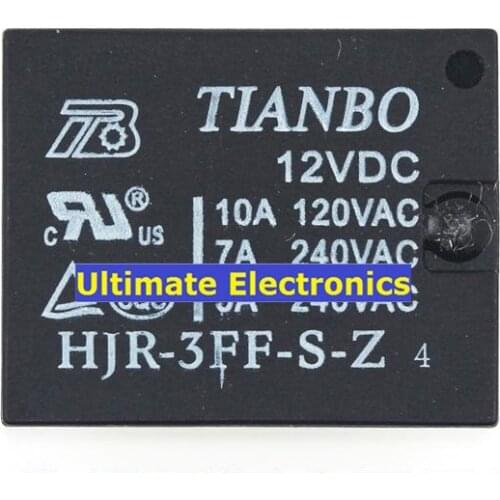 10pcs HJR-3FF-S-Z 12V DC12V 10A T73 relay