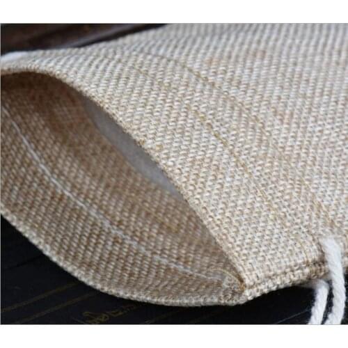200pcs large size Christmas Jute Drawstring Bag Burlap Wedding Birthday Party Gift Candy Bags Jewelry Gift Packaging Supplies