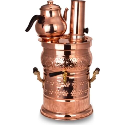 Hand Processing Red Copper Hot Pot Urn