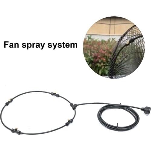3 M Terrace Fan Spray System Water Fan Misting Cool Mist Hose Kit For Outdoor Garden Backyard Cooling And Humidifying Equipment