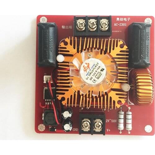 Zvs drive plate induction heating Tesla coil making high voltage package boost AC-Z301