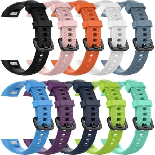 10 Colors TPU Sport Band For Huawei Honor Band 5 Strap Smart Watch Replacement Watchband Wristband Bracelet Smart Accessories