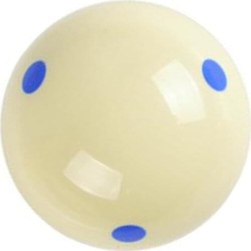 Standard Billiard Ball 57.2MM Blue 6 Dot - Spot Pool Practice Training Cue Ball 6 Oz - 2 1/4" Indoor Entertainment Equipment