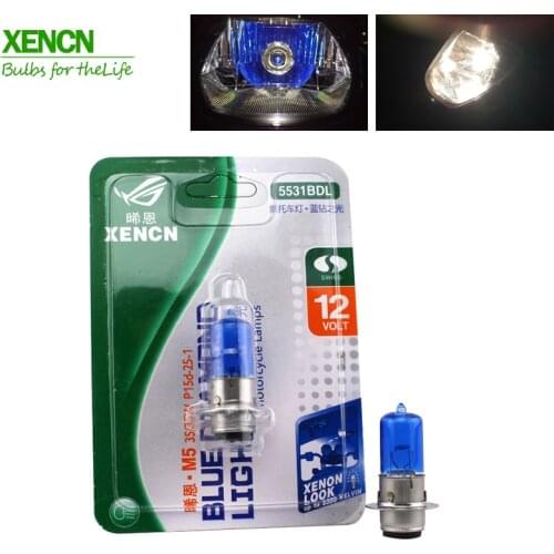 XENCN M5 P15D-25-1 12V 35/35W MOTORBIKE MOTORCYCLE super white bulb for YAMAHA Ducati 30% More Ligh 75M Beam Free Shipping