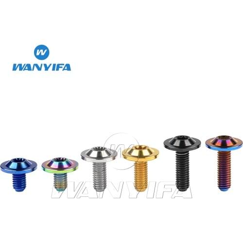 Wanyifa Titanium Bolt M6x15/20mm Torx T30 Head Screw for Bicycle Motorcycle Fastener