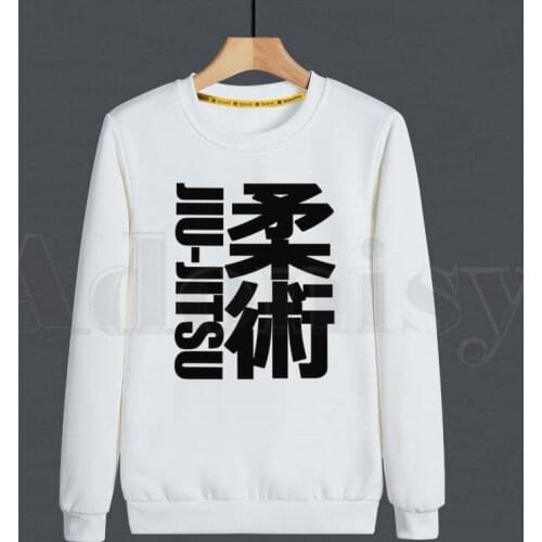 Brazilian Jiu Jitsu Bjj Jiu-Jitsu Ulzzang Hoodies Sweatshirt Print Trend Mens Clothes Hip-Hop Male Crewneck Hoodies Men