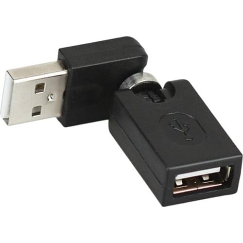 New USB 2.0 Male To USB Female 360 Degree Rotation Angle Extension cable Adapter Hot new