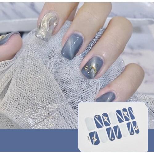 Spring Creative 3D Nail Polish Colorful Nail Art Stickers Women Salon Full Nail Tips Beauty Sticker for Nails Nail Accesoires