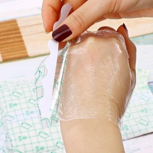10Pcs 10*10cm Waterproof Transparent Tape PU Film Medical Adhesive Plaster Anti-allergic Wound Dressing Fixation Tape