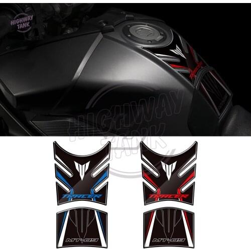 3D Resin Motorcycle Tank Pad Protector Case for Yamaha MT-09 Tracer 2014-2018