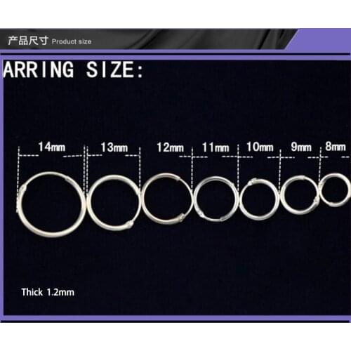 925 Sterling Silver Simple Ear Bone Hoop Earrings Small Hoop Earrings For Women Ear Bone Buckle Round Circle Earrings Hoops