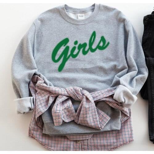 Girls Letter Printed Women Sweatshirt Best Friends TV Shows Fans Clothes 90s Grunge Oversized Jumpers E Girls Tops High Street