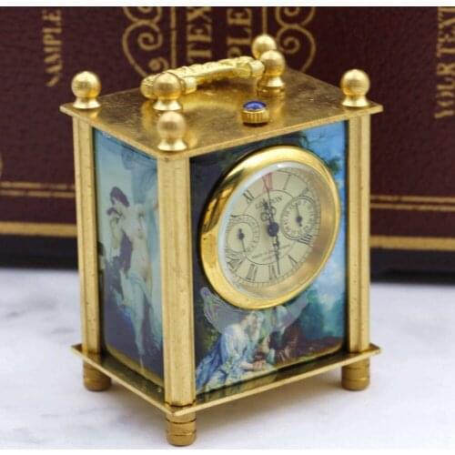 Top Brand Gold Vintage LONDON Brass Mechanical Pocket Watch For Men Women with Box PJX048