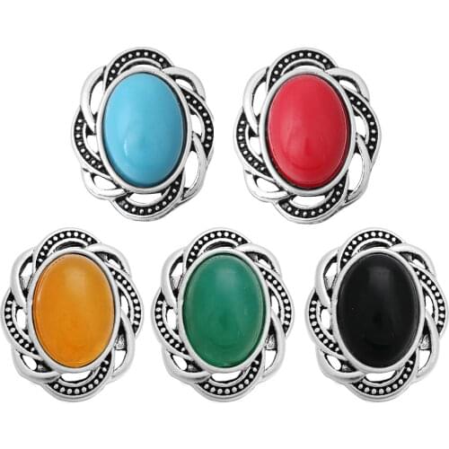 10pcs/lot New Mixed Snap Button Jewelry Beads Vintage Snaps Buttons for Women Fit 18mm Snap Bracelet Bangles Button Jewelry