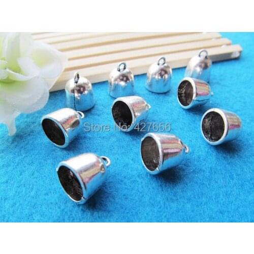 100pcs 14.00mmx16.20mm Large Antique Silver tone Tassel Top Cap Pendant/Hanging Charm/Finding,DIY Accessory Jewellry Making