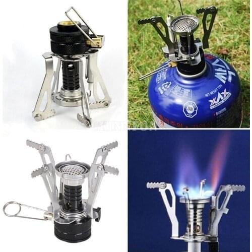 100Pcs/Lot Portable Outdoor Camping Picnic Cookout Mini BBQ Gas Stove Cooker Tools