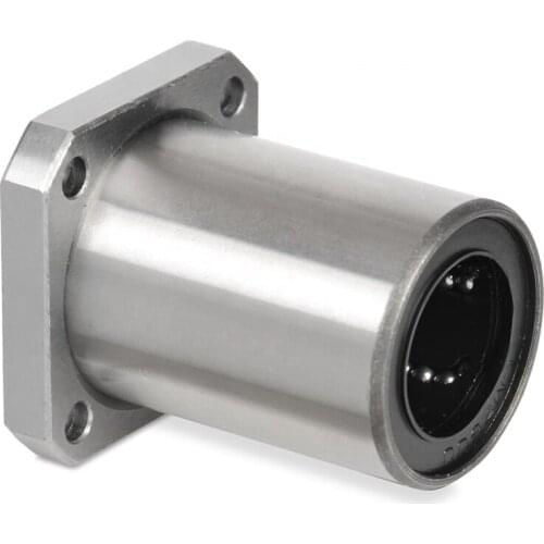 2pcs Long Type Square Flange Linear Bearings LMK8LUU LMK10LUU LMK12LUU LMK16LUU LMK20LUU LMK25LUU LMKL30UU LHFSW/SMK-GW (mm)