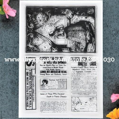 Letters Scrapbook DIY photo cards account rubber stamp clear stamp transparent stamp 11x16cm 8101488